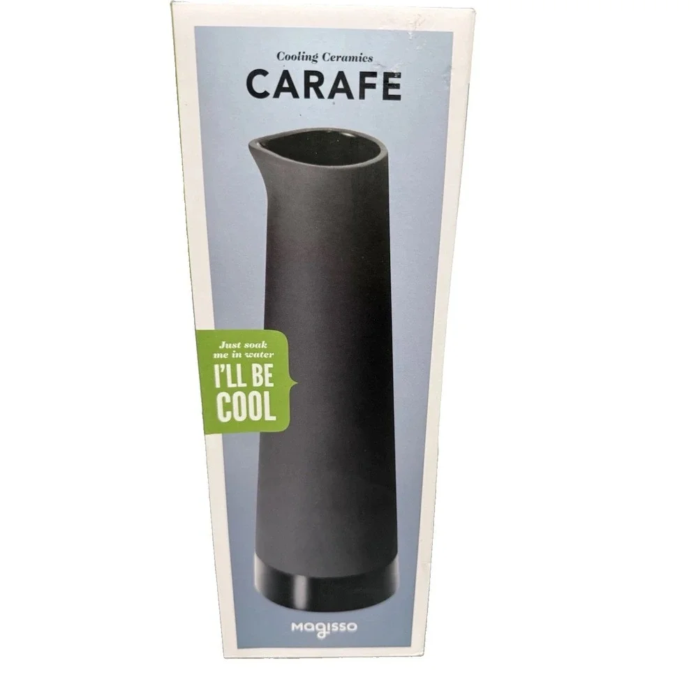 Magisso Cooling Ceramics Wine Cooler By Simon Stevens-Self Cooling Ceramic-Black